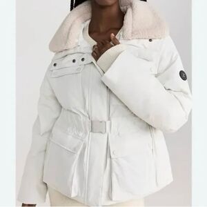 New Sweaty Betty Lily White Alps Ski Jacket Size Large